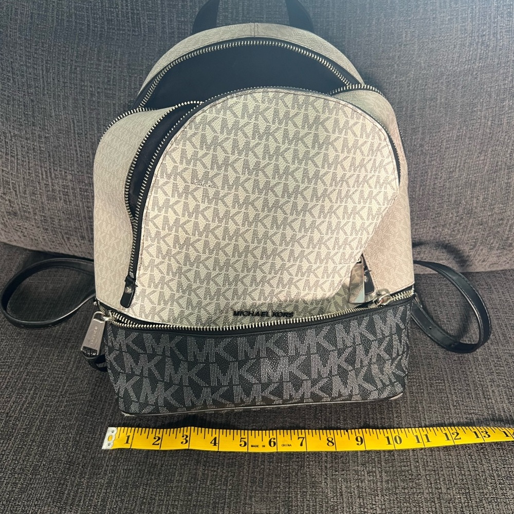 Michael Kors Black and Gray Patterned Bag